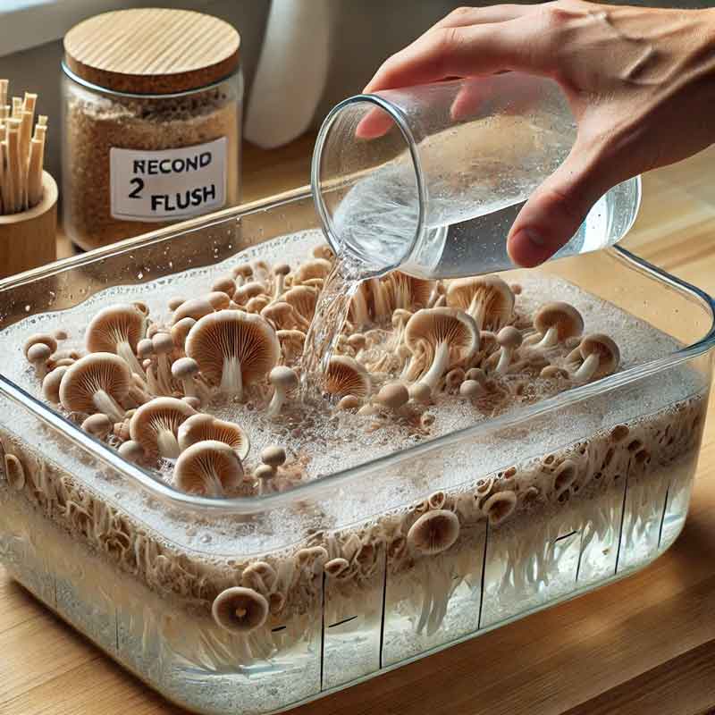 نحوه غرق کردن بستر ماشروم برای فلش دوم